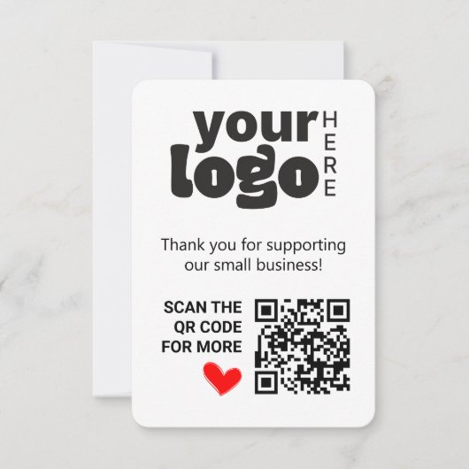 QR-code Bedankt voor het ondersteunen van kleine b (Voorkant)