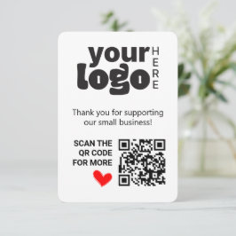 QR-code Bedankt voor het ondersteunen van kleine b