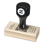 QR-code Bedankt voor Klein Bedrijf Rubberstempel (Stempel)