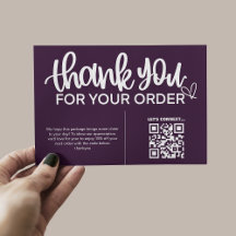 QR-code Bedankt voor uw aankoop pakket invoegen