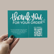 QR-code Bedankt voor uw aankoop pakket invoegen