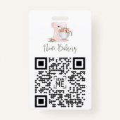 QR Code Bedrijf Logo Badge (Voorkant)