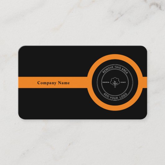 QR code & bedrijf logo modern professional Visitekaartje (Voorkant)