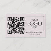 QR Code Bedrijf Logo Professionele Voor- en Achter Visitekaartje (Achterkant)
