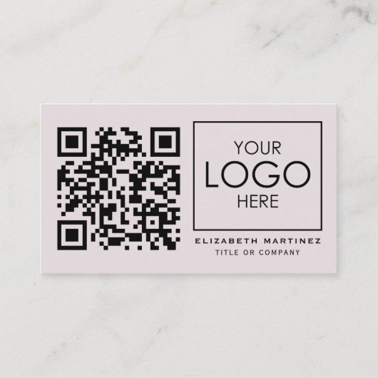 QR Code Bedrijf Logo Professionele Voor- en Achter Visitekaartje (Achterkant)