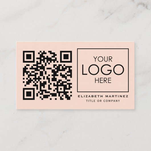 QR Code Bedrijf Logo Professionele Voor- en Achter Visitekaartje (Achterkant)