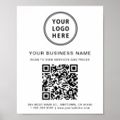 QR-code bedrijf Poster (Voorkant)