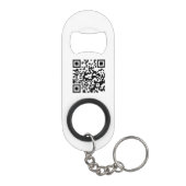 QR Code Bedrijf Zakelijke Logo Promotie Mini Flessenopener (Achterkant)