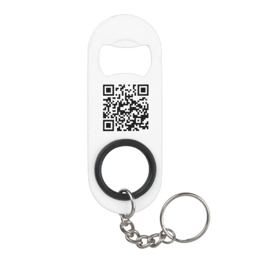 QR Code Bedrijf Zakelijke Logo Promotie Mini Flessenopener (Achterkant)