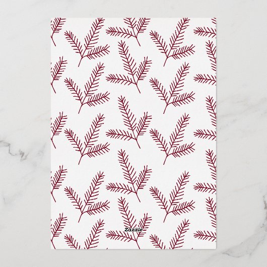 QR-code bedrijfsactiviteiten Gelukkig nieuwjaar Folie Feestdagenkaart (Achterkant)