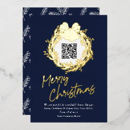 QR-code bedrijfsbedrijf Vroege kerstFolie Ho Folie Feestdagenkaart