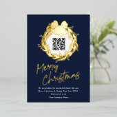 QR-code bedrijfsbedrijf Vroege kerstFolie Ho Folie Feestdagenkaart (Staand Voorkant)