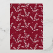 QR-code bedrijfsbedrijf Vroege kerstFolie Ho Folie Feestdagenkaart (Achterkant)