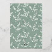 QR-code bedrijfsklare feestkaarten Folie Feestdagenkaart (Achterkant)