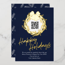 QR-code bedrijfsklare feestkaarten