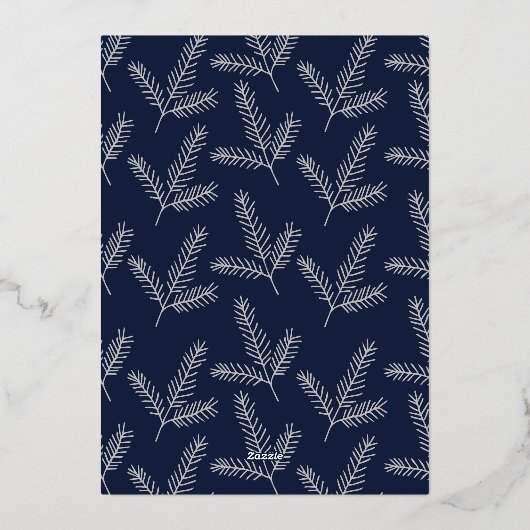 QR-code bedrijfsklare feestkaarten Folie Feestdagenkaart (Achterkant)