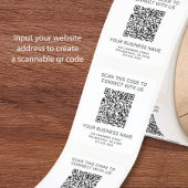 QR-code Bedrijfsleven Vierkante Sticker