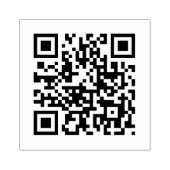 QR-code Bedrijfsminimalistisch Rubberstempel (Afrduk)