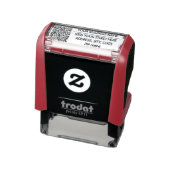 QR-code Bedrijfsnaam Adres Zelfinkkend stempel (Product)