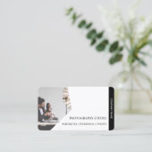 QR-code Bedrijfsnaam & Logo Fotograaf Visitekaartje (Staand voorkant)