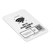 QR Code Bedrijfsnaam Minimale WiFi Details Magneet (Rechterzijde)