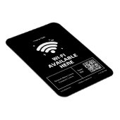 QR Code Bedrijfsnaam Minimale WiFi Details Magneet (Rechterzijde)