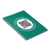 QR Code Bedrijfsnaam Website Promotie Notitieboek (Rechterzijde)