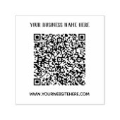QR-code Bedrijfsnaam Website Stempel Voorbeeld (Design)