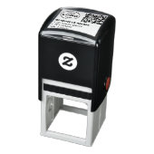 QR Code bedrijfsretouradres Professionele Logo Zelfinktende Stempel (Product)