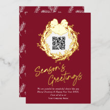 QR-code bedrijfsseizoenen groet Folie H