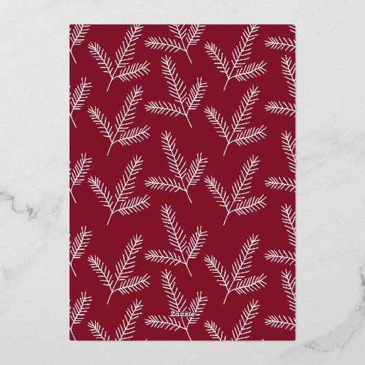 QR-code bedrijfsseizoenen groet Folie H Folie Feestdagenkaart (Achterkant)