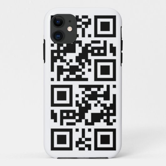 QR-code "bel me" iphone 5 Case-Mate iPhone Case (Achterkant)