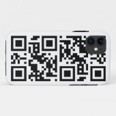 QR-code "bel me" iphone 5 Case-Mate iPhone Case (Achterkant (horizontaal))