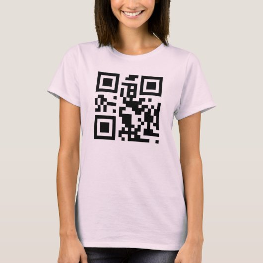 QR-code "bel me" t-shirt (Voorkant)