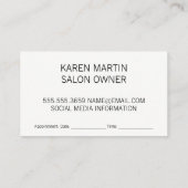 QR-code | Benoeming Afsprakenkaartje (Achterkant)