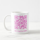 QR Code Bericht voor de HOCO date.b Koffiemok (Links)