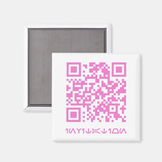 QR Code Bericht voor de HOCO date.b Magneet (Voorkant / Achterkant)