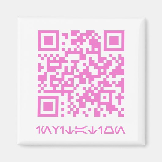 QR Code Bericht voor de HOCO date.b Magneet (Voorkant)
