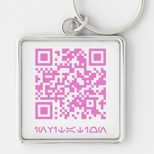 QR Code Bericht voor de HOCO date.b Sleutelhanger (Voorkant)