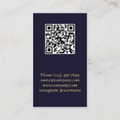 QR Code Bestek Chef Cateraar Catering Services Visitekaartje (Achterkant)