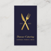QR Code Bestek Chef Cateraar Catering Services Visitekaartje (Voorkant)