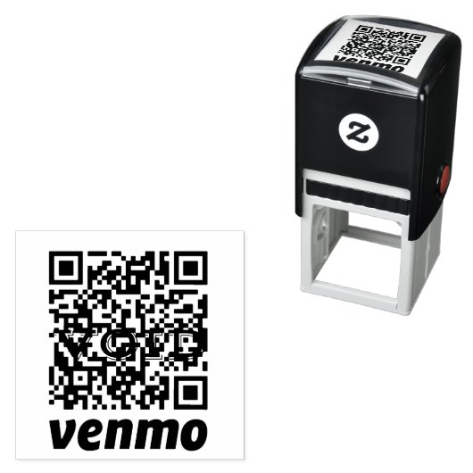 QR-code betaalrubberstempel Zelfinktende Stempel (In situ)