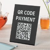 QR-code Betaalteken, girale betaling Reclamebord Met Voetstuk (Insitu)