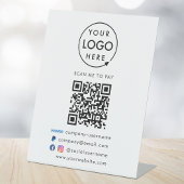 QR-code Betalen | Venmo Paypal Payment Business Lo Reclamebord Met Voetstuk