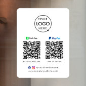 QR-code Betaling | CashApp Paypal Scan naar Pay Lo Raamsticker