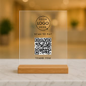 QR-code Betaling | Contactloze scan om te betalen Acryl Bord