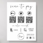 QR Code Betaling - Scannen naar Betalen Business L Poster (Voorkant)
