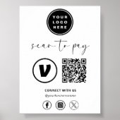 QR Code Betaling - Scannen naar Betalen Business L Poster (Voorkant)