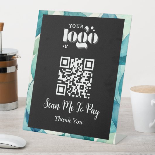 QR-code: betalingsscan Reclamebord Met Voetstuk (Insitu)