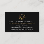 QR-code Beton- en Cementaannemer Bedrijf Visitekaartje (Voorkant)